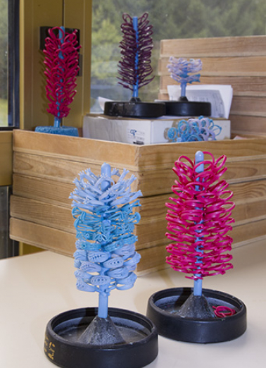 Fonte à la cire perdue : plusieurs arbres en cire. © Région Bourgogne-Franche-Comté, Inventaire du patrimoine