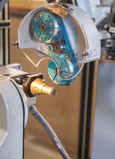 Usinage : fraises du module de gauche de la machine. © Région Bourgogne-Franche-Comté, Inventaire du patrimoine