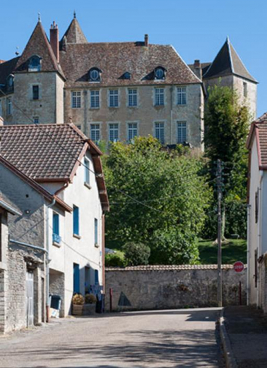 Le château, depuis la rue des Terreaux © Région Bourgogne-Franche-Comté, Inventaire du patrimoine Le château, depuis la rue des Terreaux © Région Bourgogne-Franche-Comté, Inventaire du patrimoine