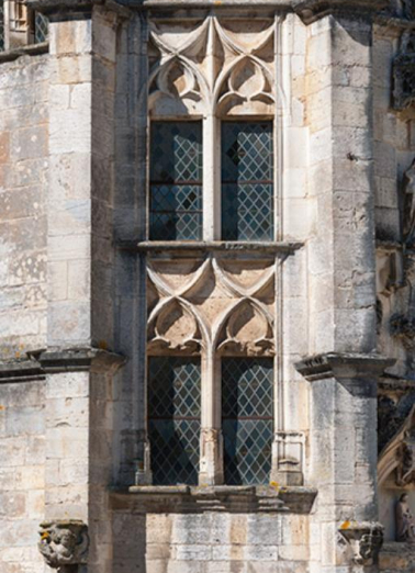 Détail des baies de la tour d'escalier © Région Bourgogne-Franche-Comté, Inventaire du patrimoine