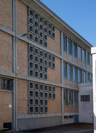 Détail de la façade nord du bâtiment d'externat.(ex-Garnier) © Région Bourgogne-Franche-Comté, Inventaire du patrimoine