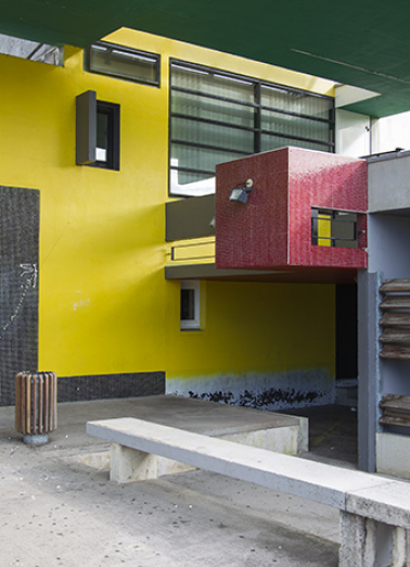 Détail constructif à droite de l'entrée. © Région Bourgogne-Franche-Comté, Inventaire du patrimoine