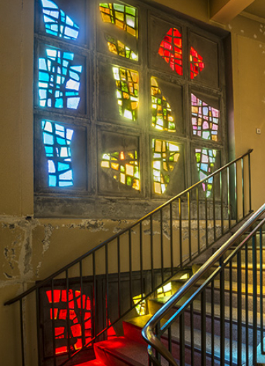 Vue du cinquième niveau. © Région Bourgogne-Franche-Comté, Inventaire du patrimoine