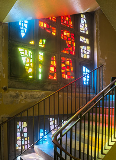 Vue du quatrième niveau. © Région Bourgogne-Franche-Comté, Inventaire du patrimoine