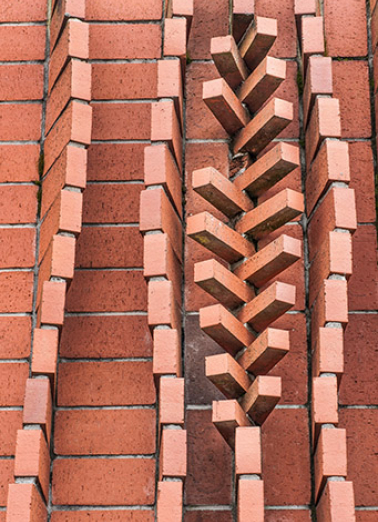 Détail du mur sud. © Région Bourgogne-Franche-Comté, Inventaire du patrimoine