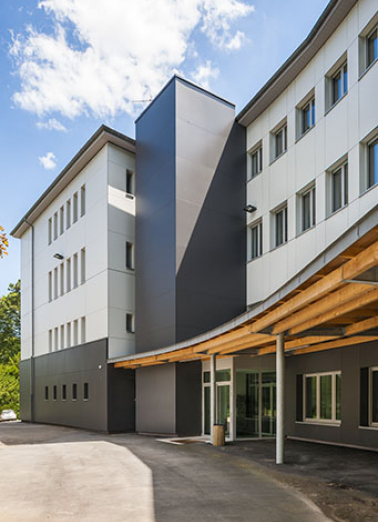  Externat, façade postérieure : détail. © Région Bourgogne-Franche-Comté, Inventaire du patrimoine