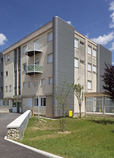 Angle sud-ouest, pignon sud de l'internat. © Région Bourgogne-Franche-Comté, Inventaire du patrimoine