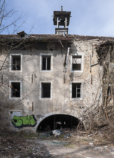 Façade sud de l'atelier principal. © Région Bourgogne-Franche-Comté, Inventaire du patrimoine