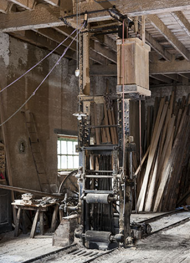 Châssis de scie multilames. © Région Bourgogne-Franche-Comté, Inventaire du patrimoine
