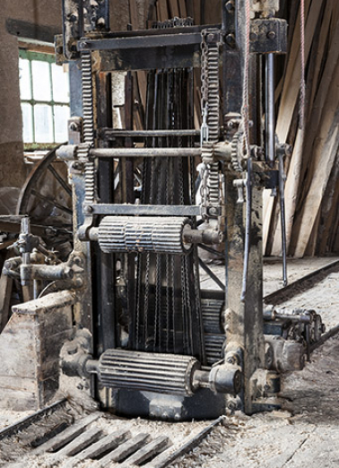 Châssis de scie. Partie basse. © Région Bourgogne-Franche-Comté, Inventaire du patrimoine