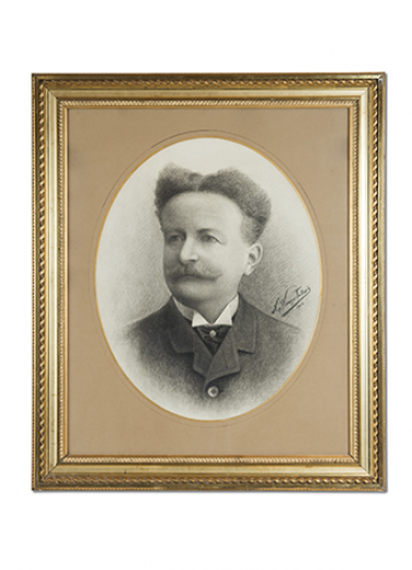 Portrait d'Hippolyte Parrenin. © Région Bourgogne-Franche-Comté, Inventaire du patrimoine