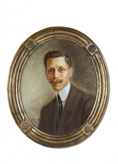 Portrait d'Henri Vuez en 1920, par le peintre Georges Serraz. (Collection particulière : Jean-Claude Vuez, Villers-le-Lac). © Région Bourgogne-Franche-Comté, Inventaire du patrimoine Portrait d'Henri Vuez en 1920, par le peintre Georges Serraz. (Collection particulière : Jean-Claude Vuez, Villers-le-Lac). © Région Bourgogne-Franche-Comté, Inventaire du patrimoine