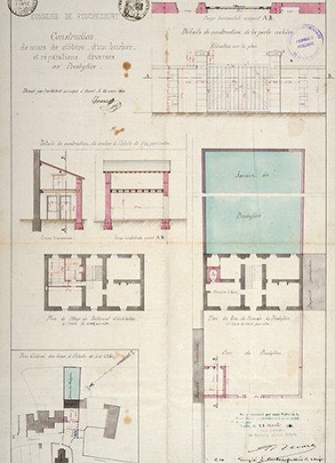 Travaux à effectuer au presbytère (1868). © Région Bourgogne-Franche-Comté, Inventaire du patrimoine