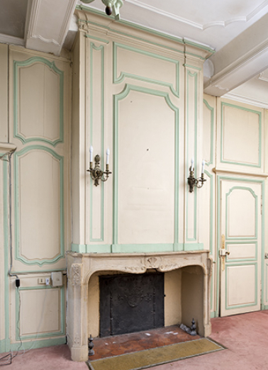 A l'étage : seconde pièce à gauche depuis l'escalier. (angle sud) © Région Bourgogne-Franche-Comté, Inventaire du patrimoine