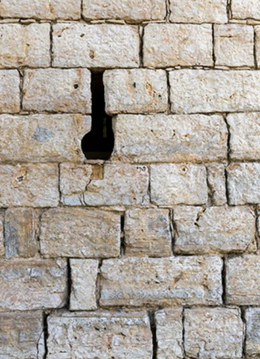 Détail d'une meurtrière de la tour, le long du mur d'enceinte de la basse-cour © Région Bourgogne-Franche-Comté, Inventaire du patrimoine Détail d'une meurtrière de la tour, le long du mur d'enceinte de la basse-cour © Région Bourgogne-Franche-Comté, Inventaire du patrimoine