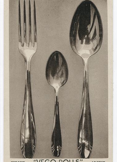 Orfèvrerie "Vego". Etablissements Vermot-Gaud à Morteau (Doubs) [recto d'une carte publicitaire], milieu 20e siècle. © Région Bourgogne-Franche-Comté, Inventaire du patrimoine