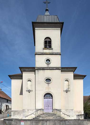 La façade antérieure de la chapelle. © Région Bourgogne-Franche-Comté, Inventaire du patrimoine