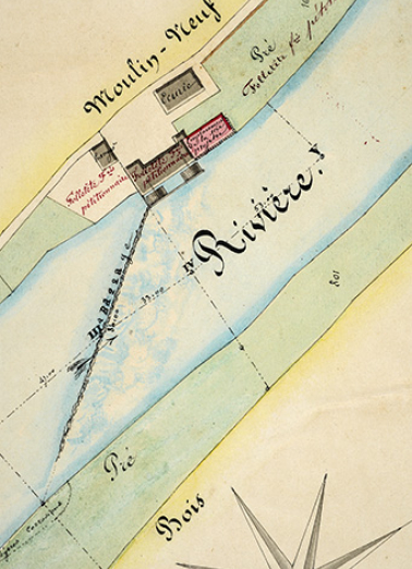 [Plan de situation], 1857. © Région Bourgogne-Franche-Comté, Inventaire du patrimoine