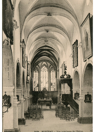 2424. Morteau - Vue intérieure de l'église, 4e quart 19e siècle. © Région Bourgogne-Franche-Comté, Inventaire du patrimoine