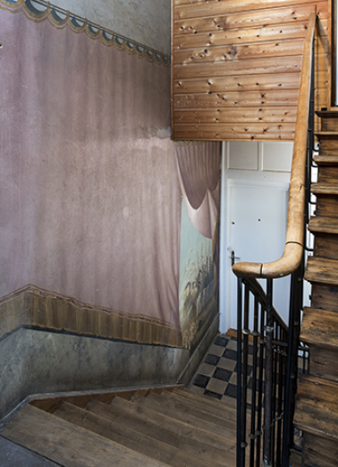 Cage d'escalier depuis le repos entre le 3e et le 4e palier (6e volée). © Région Bourgogne-Franche-Comté, Inventaire du patrimoine