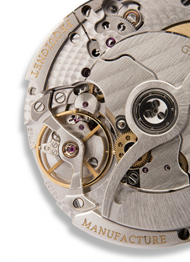 Face côté fond : balancier-spiral. © Région Bourgogne-Franche-Comté, Inventaire du patrimoine