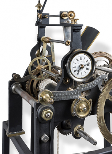 Mouvement : mécanisme des heures. © Région Bourgogne-Franche-Comté, Inventaire du patrimoine