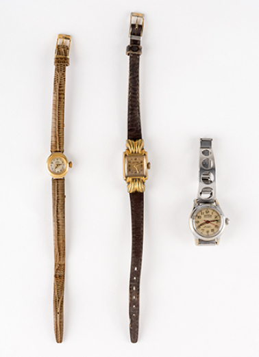 Montres pour femmes, milieu 20e siècle. (Fonds Horloger de Battant). © Région Bourgogne-Franche-Comté, Inventaire du patrimoine