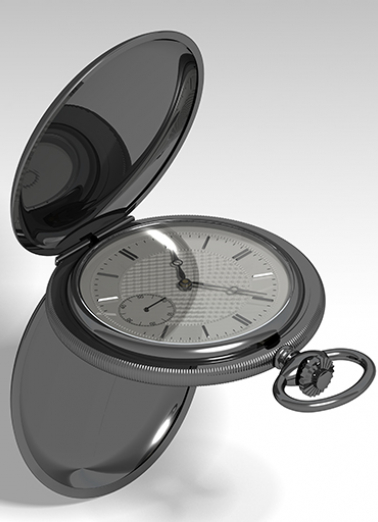 Montre de gousset : boîte savonnette ouverte. © Région Bourgogne-Franche-Comté, Inventaire du patrimoine