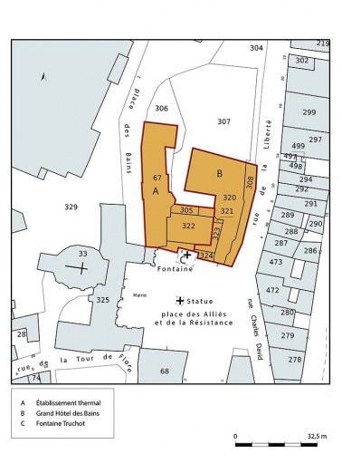 établissement thermal hôtel de voyageurs © Région Bourgogne-Franche-Comté, Inventaire du patrimoine  établissement thermal hôtel de voyageurs © Région Bourgogne-Franche-Comté, Inventaire du patrimoine