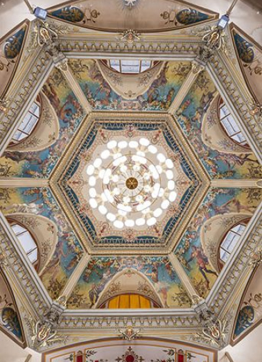 salle de spectacle peinture monumentale © Région Bourgogne-Franche-Comté, Inventaire du patrimoine  salle de spectacle peinture monumentale © Région Bourgogne-Franche-Comté, Inventaire du patrimoine