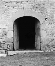 Détail de la porte de l'étable. © Région Bourgogne-Franche-Comté, Inventaire du patrimoine