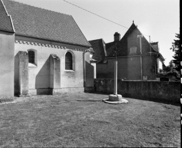 Elévation droite du choeur. © Région Bourgogne-Franche-Comté, Inventaire du patrimoine