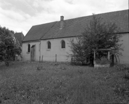 Elévation gauche du choeur et de la nef. © Région Bourgogne-Franche-Comté, Inventaire du patrimoine