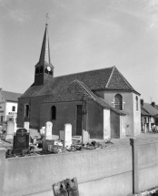 Elévation droite et chevet. © Région Bourgogne-Franche-Comté, Inventaire du patrimoine