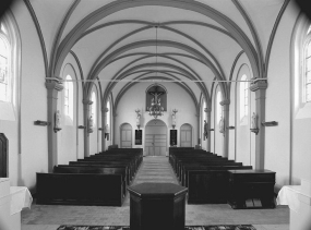 Vue d'ensemble prise du choeur. © Région Bourgogne-Franche-Comté, Inventaire du patrimoine