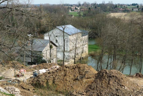 Le moulin vu du dessus. © Région Bourgogne-Franche-Comté, Inventaire du patrimoine