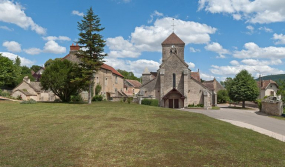 Vue de l'église de Fleurey-sur-Ouche. © Région Bourgogne-Franche-Comté, Inventaire du patrimoine