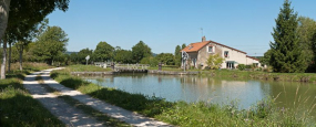 Site de l'écluse 05 du versant Yonne, dite de Pelleson, à Thoisy-le-Désert : vue d'ensemble. © Région Bourgogne-Franche-Comté, Inventaire du patrimoine