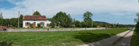 Vue d'ensemble du site d'écluse. © Région Bourgogne-Franche-Comté, Inventaire du patrimoine