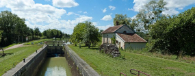 Vue d'ensemble du site d'écluse. © Région Bourgogne-Franche-Comté, Inventaire du patrimoine