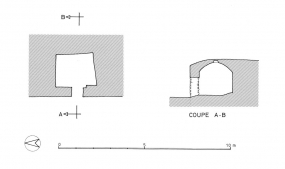 Plan. et coupe A-B © Région Bourgogne-Franche-Comté, Inventaire du patrimoine