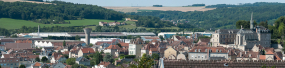 Vue panoramique. De gauche à droite : l'usine et la chapelle. © Région Bourgogne-Franche-Comté, Inventaire du patrimoine