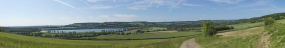 Panorama sur la vallée de Vandenesse-en-Auxois, où passe le canal de Bourgogne et où se trouve le réservoir de Panthier. © Région Bourgogne-Franche-Comté, Inventaire du patrimoine