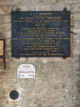 Vue d'ensemble de la plaque commémorative. © Région Bourgogne-Franche-Comté, Inventaire du patrimoine