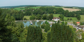 Vue aérienne du site. © Région Bourgogne-Franche-Comté, Inventaire du patrimoine