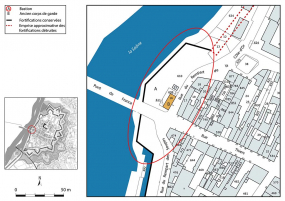 bastion fortification d'agglomération © Région Bourgogne-Franche-Comté, Inventaire du patrimoine