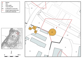 bastion fortification d'agglomération © Région Bourgogne-Franche-Comté, Inventaire du patrimoine