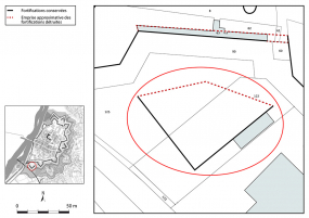 demi-lune fortification d'agglomération © Région Bourgogne-Franche-Comté, Inventaire du patrimoine