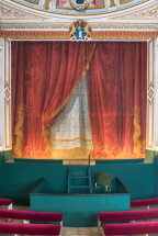 dépendance théâtre rideau de scène décor de théâtre © Région Bourgogne-Franche-Comté, Inventaire du patrimoine