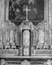 Tabernacle fermé, vue de face. © Région Bourgogne-Franche-Comté, Inventaire du patrimoine